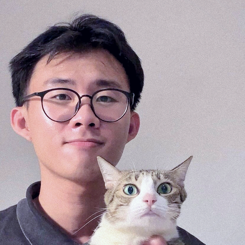 Thinh Vo with Pippi the cat